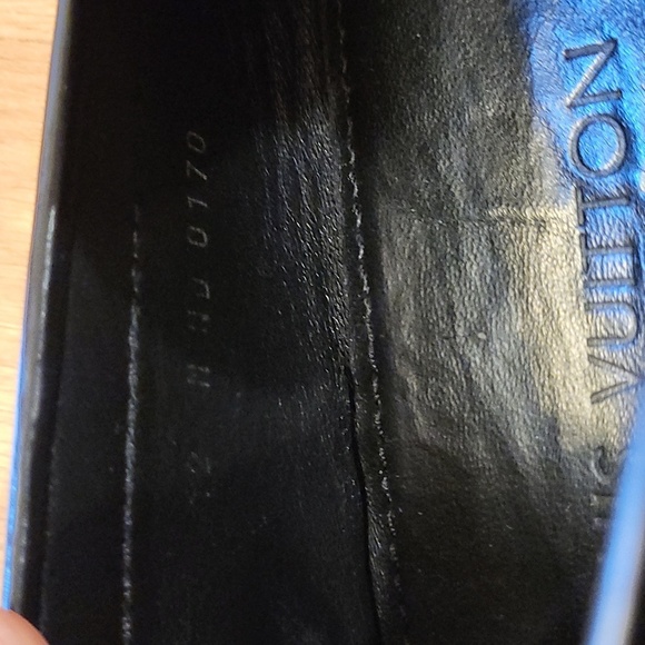 Mens Louis Vuitton Black Leather Mocassin Size 12 - Picture 10 of 11